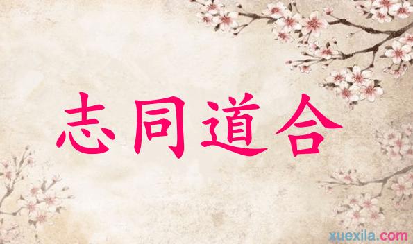 志同道合的意思是什么