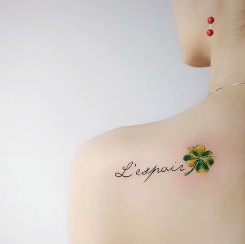 代表幸运的纹身小图案