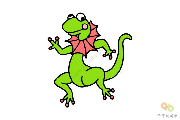 蜥蜴简笔画图片陆地动物简笔画