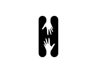 字母h 的创意logo设计