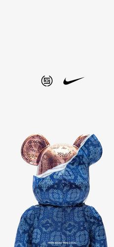 「壁纸」潮牌clot 耐克 暴力熊联名壁纸
