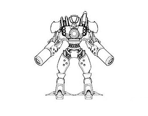 圣灵战斗机甲简笔画怎么画?