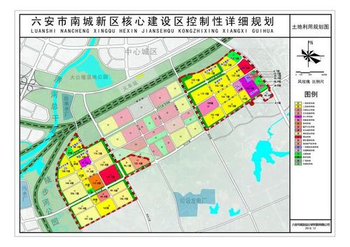 △六安南城新区布局示意图,来源于六安市规划设计研究院
