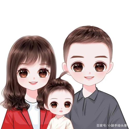 不一样的全家福,一家三口,四口头像,温馨甜蜜又好看