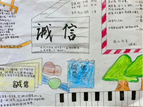 "诚信"手抄报