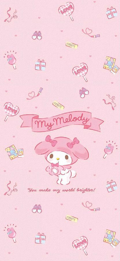 三丽鸥可爱壁纸女生专用锁屏壁纸卡通对的人兜兜转转终会相遇