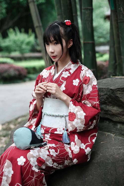日式印花浴衣 花火大会和服 印花甚平家居服 纯棉日式传统和服 男