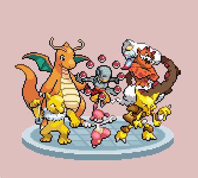 美女姐妹超萌像素画 守望先锋遇到精灵宝可梦