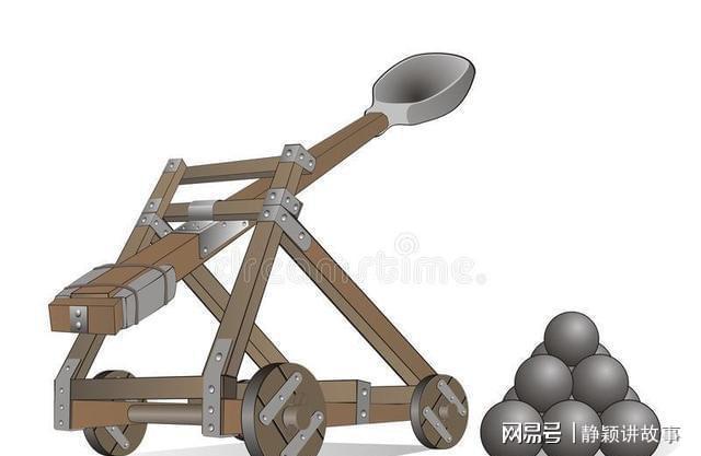 在古代在没有弹簧的年代投石车风光无限