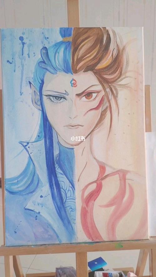 手绘哪吒魔童降世教程_手绘_绘画_哪吒头_文化_绘画