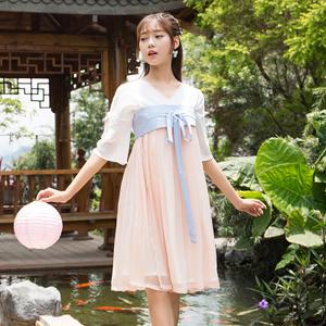 汉服女夏 短袖 学生的实时信息