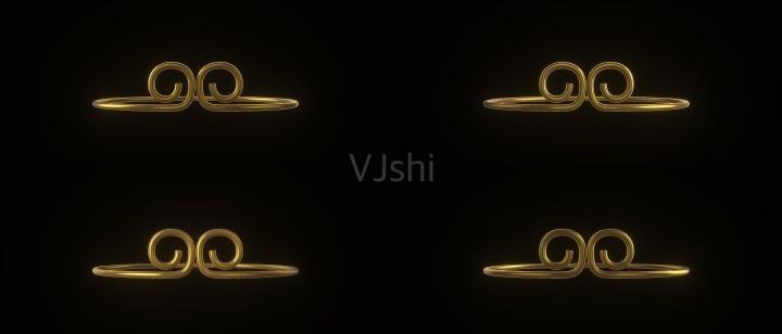 原创悟空金箍带通道循环大屏素材