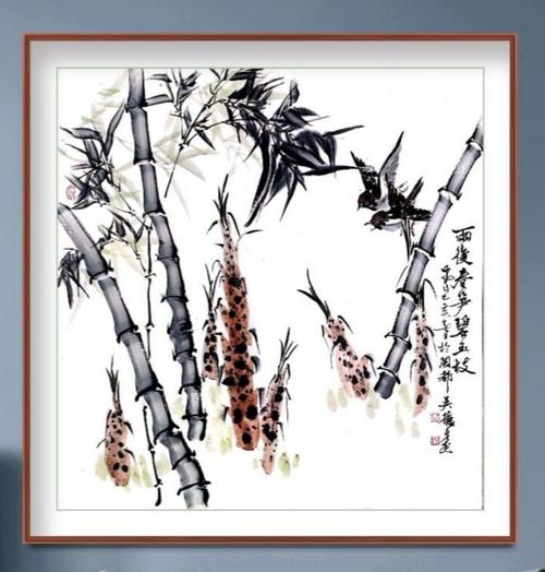 【雨后春笋碧玉枝】