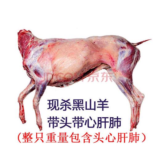 整羊肉新鲜羊后腿整只羔羊肉批发烧烤全羊食材环县黑山羊排滩羊肉 圣