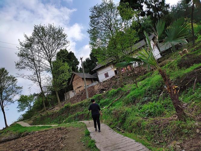 山里深处有人/旁边的狗见到人来,立马报警,农村版门铃