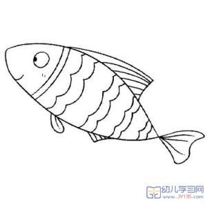 鱼盘子怎么画简笔画
