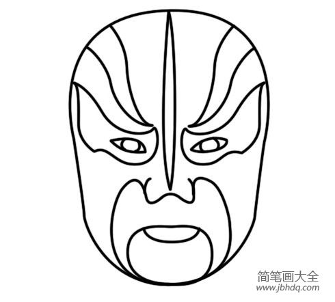 脸谱简笔画