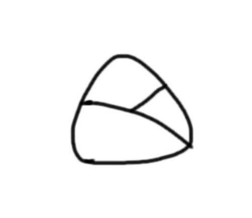 5步教你画可爱粽子简笔画!