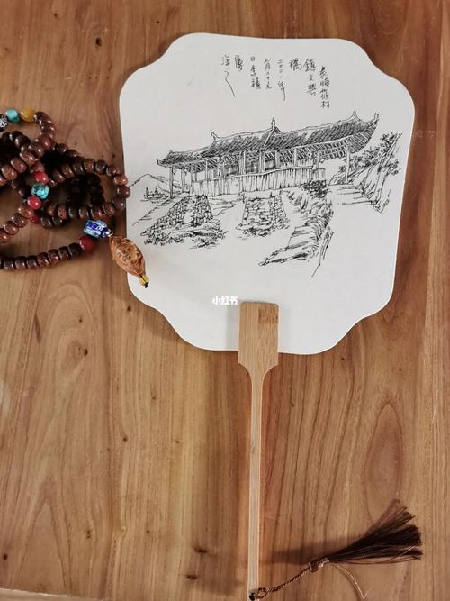 花两个小时画一把扇面(文兴桥丶文重桥).