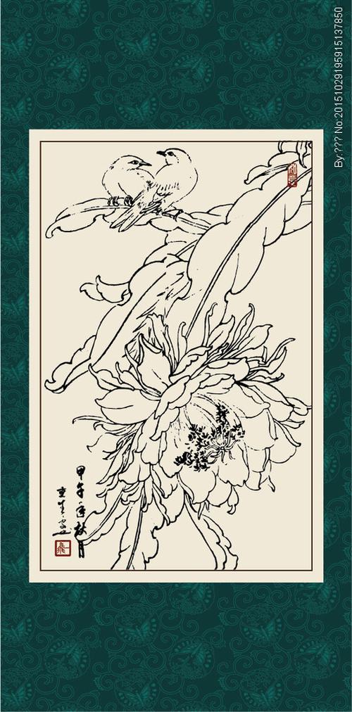 昙花设计图__绘画书法_文化艺术_设计图库_昵图网.