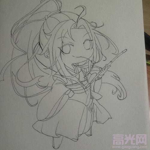 魏无羡q版怎么画    工具:画纸1张,铅笔1支,彩铅若干    绘画步骤