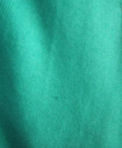 供应v领豆青色现货32支棉单珠地拉架200克