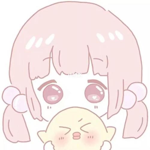 卡通头像:可爱动漫二次元女生抱娃娃头像_动漫_卡通头像_头像_影视