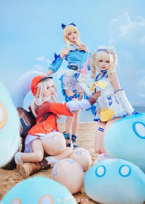 cos正片原神芭芭拉泳装cos夏日泳装小集合