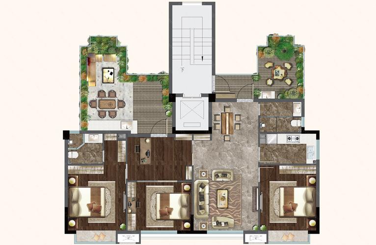 北雁湖金茂湾4室2厅3卫148.00平方米 - 合肥百房网