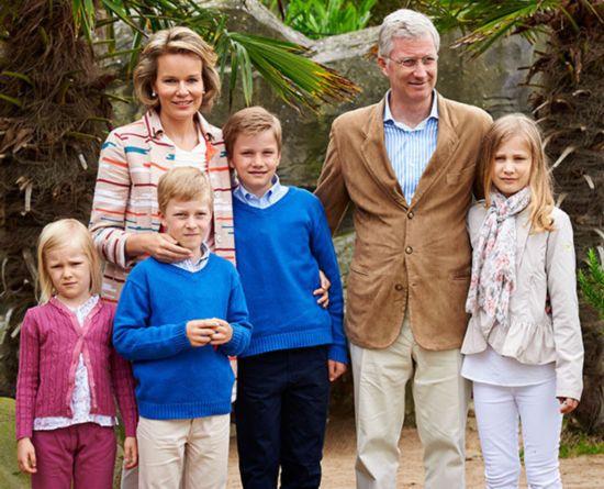 比利时埃莱奥诺雷公主,伊曼纽尔王子,加布里埃尔王子和伊丽莎白公主