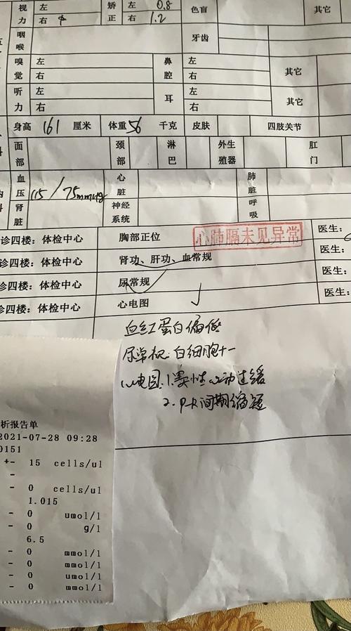 入职体检报告上标着血红蛋白少,白细胞 -有问题吗