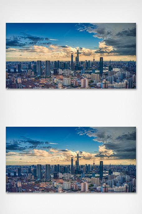 高楼建筑群城市印象摄影