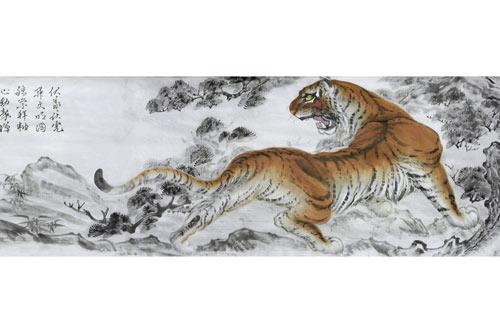 画家严斌用画作祝福上海世博会