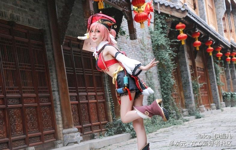 原神cos烟绯正片效果,高质量还原