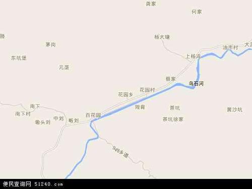 中国江西省九江市瑞昌市花园乡地图(卫星地图)