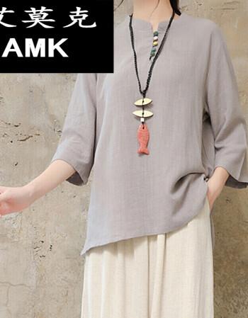 禅服佛系女棉麻春冬季佛系衣服女居士服棉麻茶服禅服汉服改良中国风