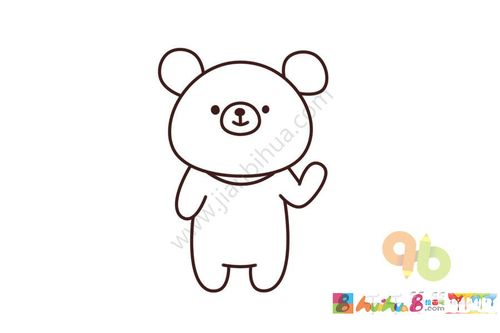 小棕熊简笔画图片大全,小棕熊简笔画可爱,小棕熊图片简笔画彩色,熊简