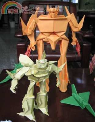 用纸折的变形金刚折纸大全