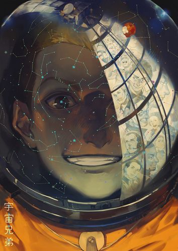 rei子 的插画 ガラスに映った梦:日日人side 宇宙兄弟 breaklian 收图