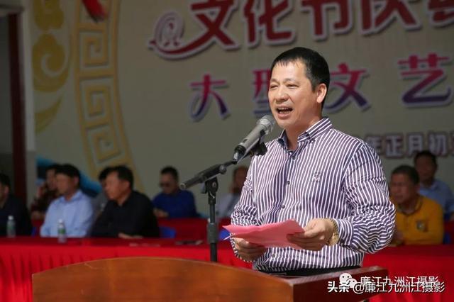 冠利地产集团发展有限公司董事长,广西廉江商会会长林飞霖讲话
