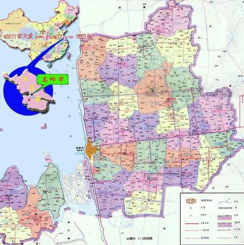 高邮市地图全图,高邮市地图高清版下载 - 8264户外.