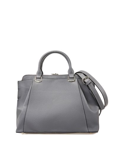 2016新款灰色牛皮手提包