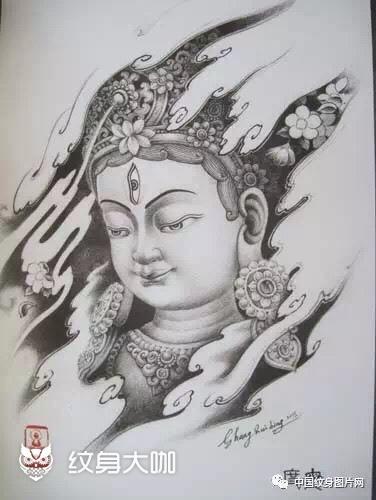 佛像手稿_纹身图案手稿图片_舞墨的纹身作品集