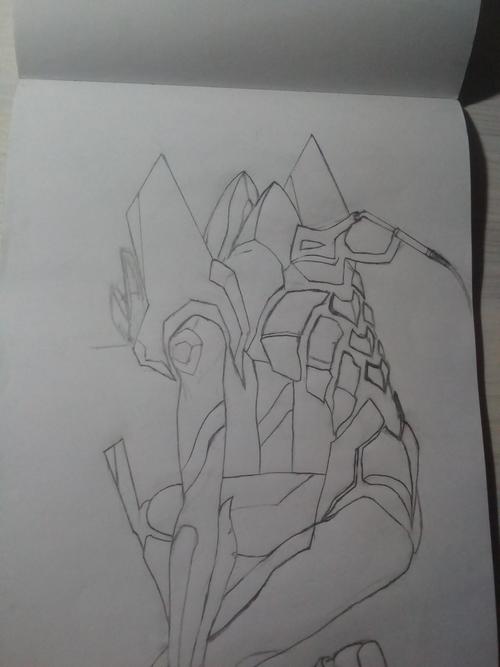 这是我画的最后的初号机了  有点失败  以后再也不画初号机了