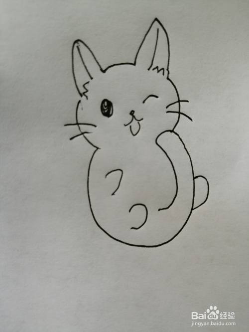 可爱的小猫咪怎么画