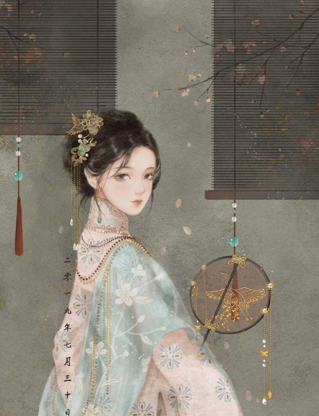 人物绘画,古风元气少女插画图集