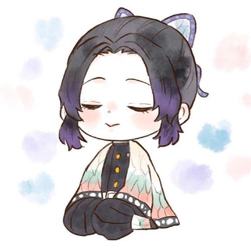 鬼灭之刃:q版大头九柱,霞柱单恋炭治郎?你猜虫蛀会喜欢谁?