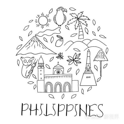 菲律宾的国家标志在圈子形状