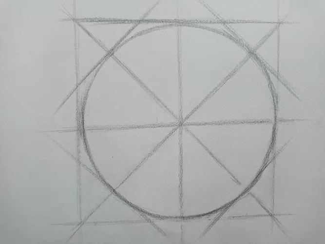 素描圆的绘画步骤