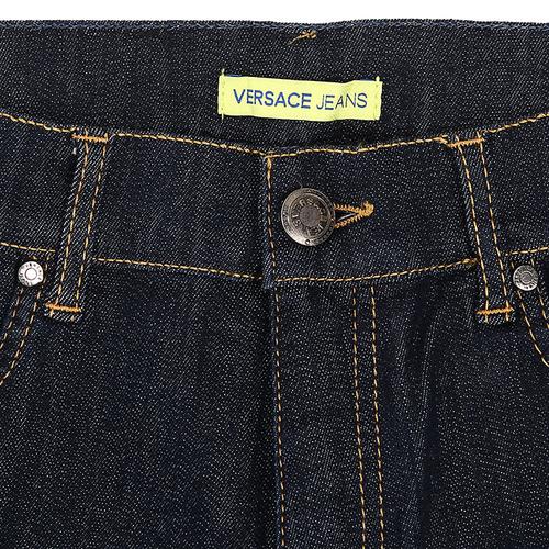 versace jeans/范思哲牛仔女士裤子-女士蓝色时尚牛仔裤 材质:棉